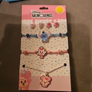 Disney Munchlings Jewelry Set - Blue and Pink